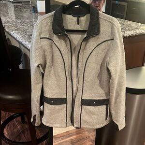 Kuhl Cream and Gray Jacket